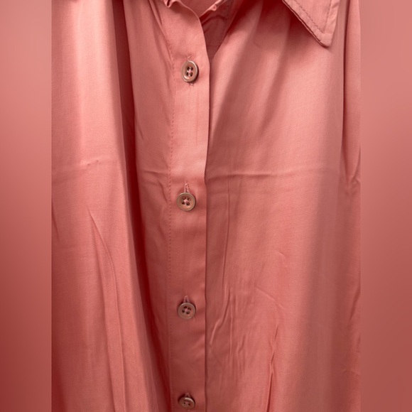 By Anthropologie Cinched Buttondown Blouse (Size L) - Picture 8 of 8